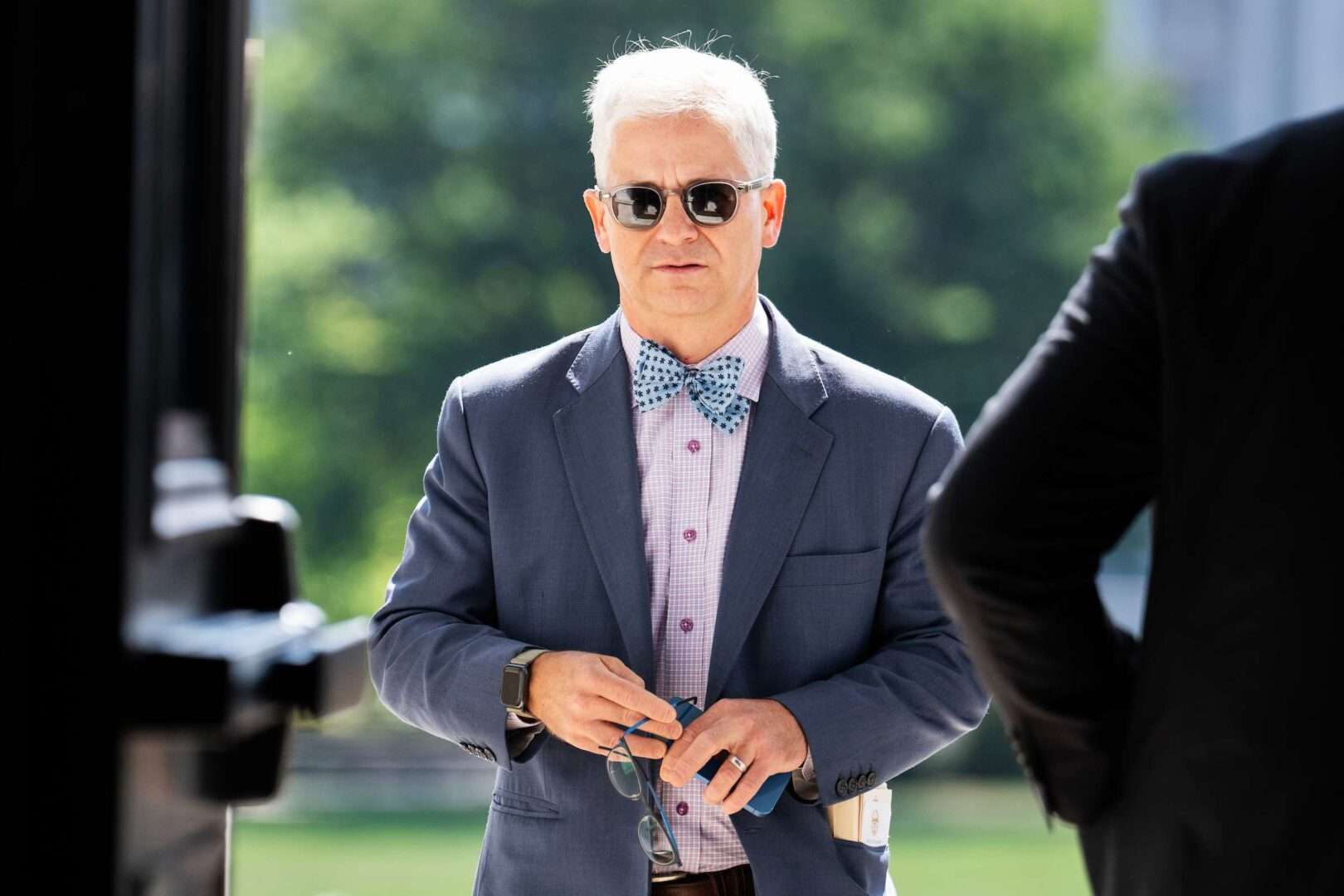 Rep. Patrick T. McHenry, R-N.C., arrives at the Capitol during the last votes of the week on Thursday.