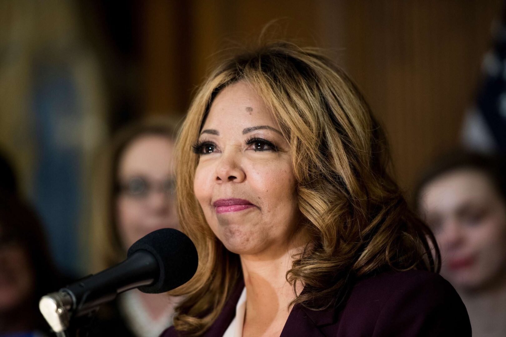 Georgia Democratic Rep. Lucy McBath sponsored the bill to allow federal courts to issue orders temporarily barring some individuals from possessing firearms or ammunition.