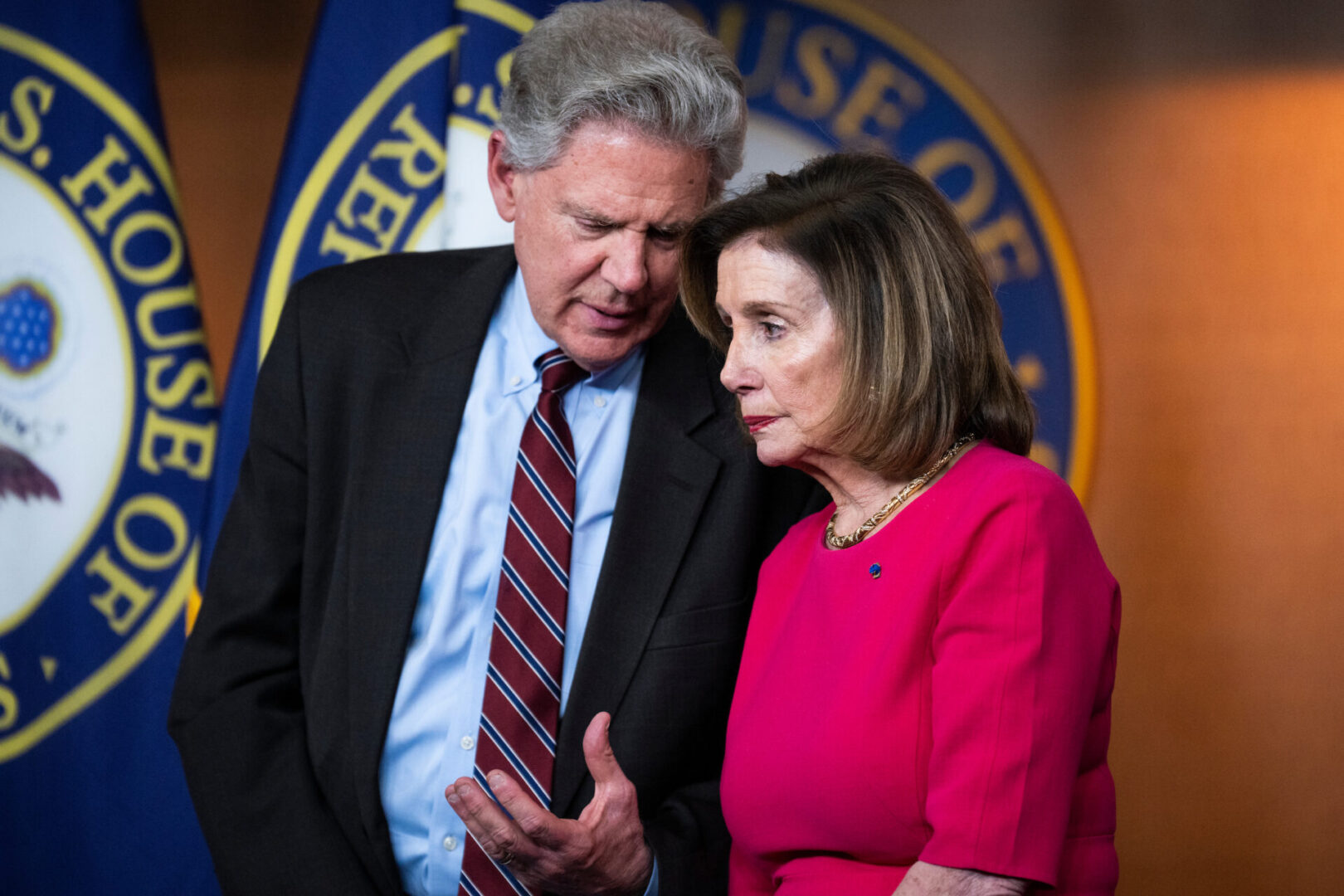 Rep. Frank Pallone, seen here with Speaker Nancy Pelosi, has called for renewal of a ban on crude oil exports.