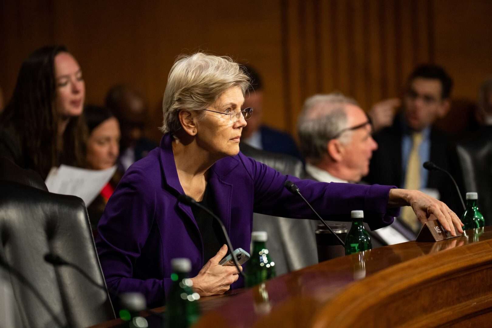 Sen. Elizabeth Warren, D-Mass., wants tighter limitations on former officials who become lobbyists after leaving the Defense Department.  