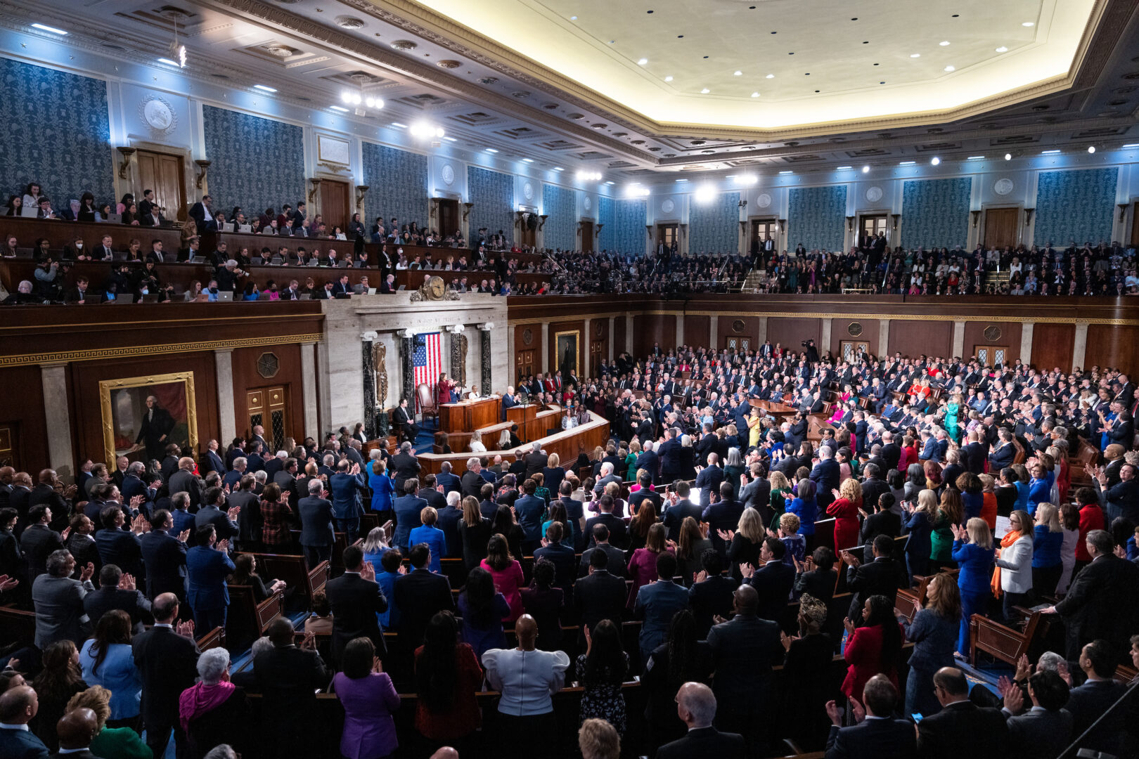 President Joe Biden delivers his State of the Union in 2023. This year, the list of guests invited by lawmakers and the White House spotlights immigration, reproductive rights, the Israel-Hamas war, and more.