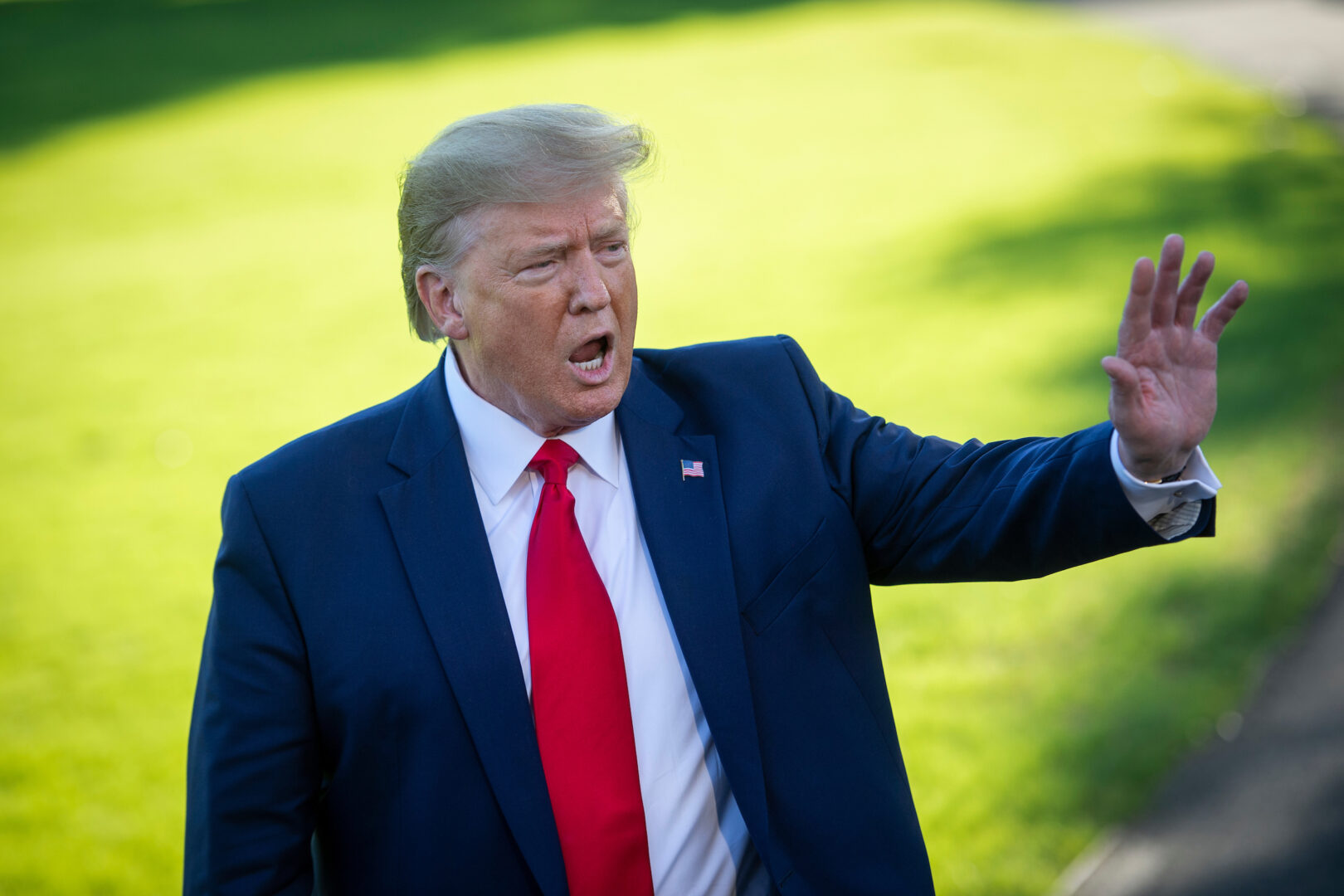 Then-President Donald Trump at the White House on Oct. 10, 2019. The Republican National Committee is poised to formally adopt a 2024 platform that largely leaves abortion rights to states.