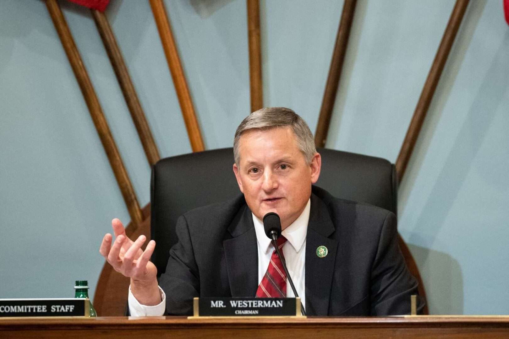 Rep. Bruce Westerman leads a House Natural Resources Committee hearing on Feb. 28.