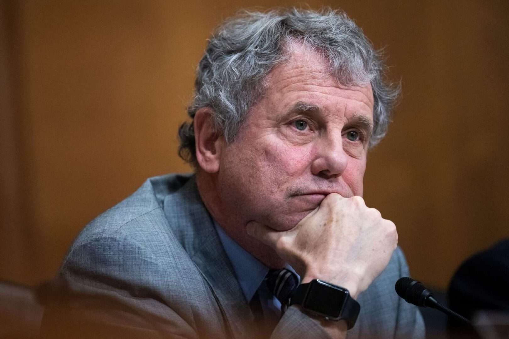 Senate Banking Chair Sherrod Brown, D-Ohio, raised the "magnitude of the uninsured deposits" at Silicon Valley Bank and Signature Bank after federal regulators said they would guarantee the deposits. 